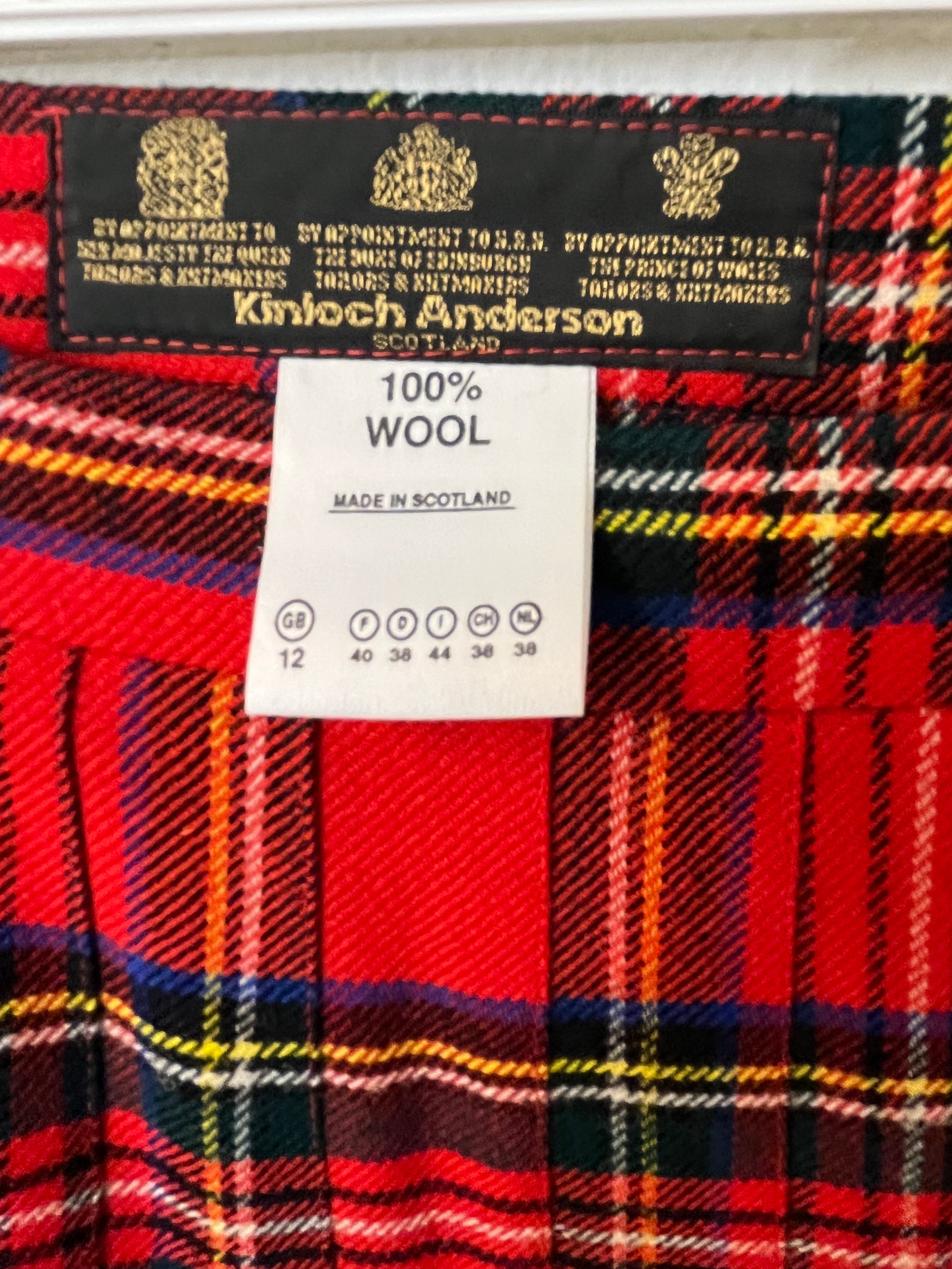 Kinloch Anderson Uld Nederdel/Kilt